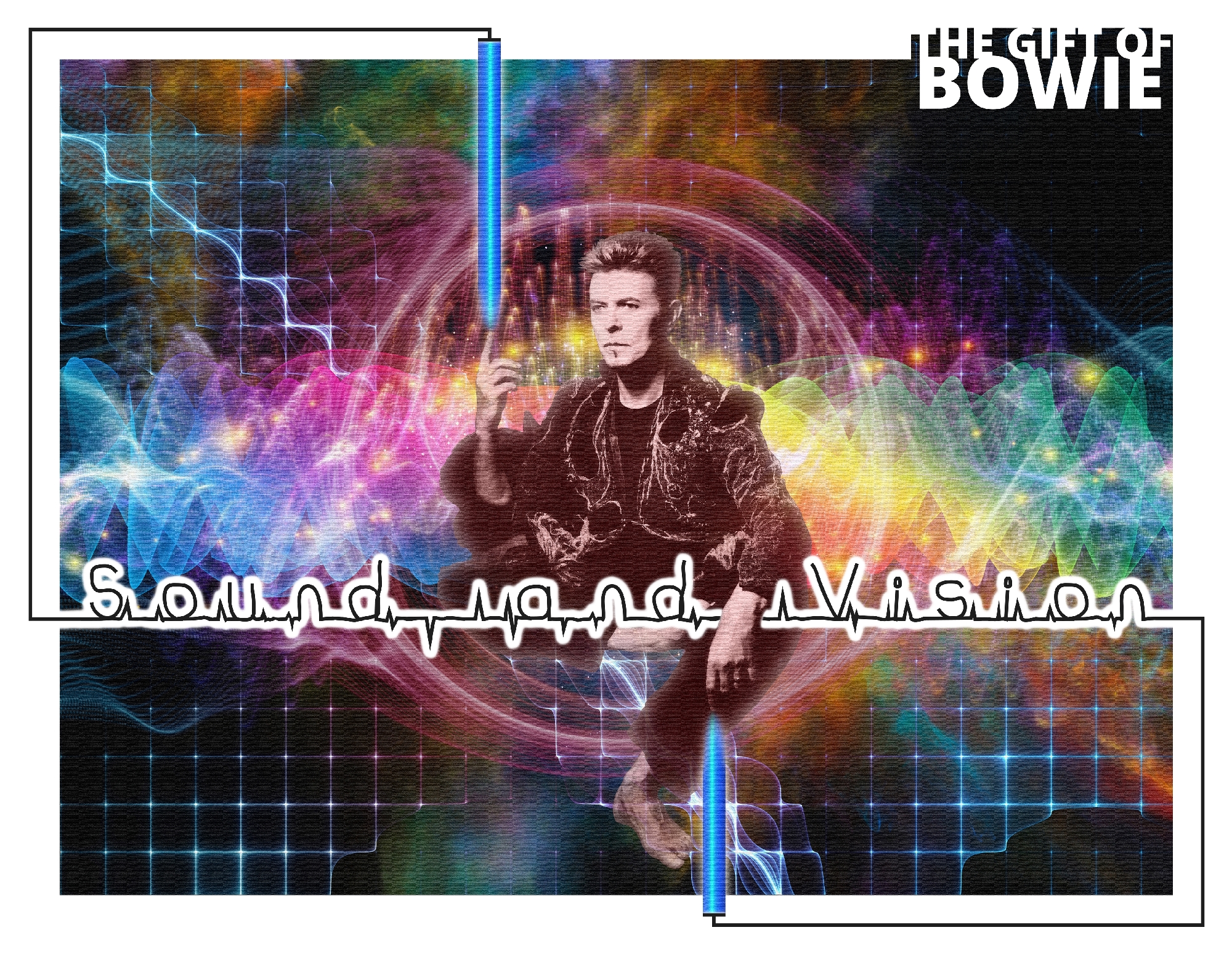 David Bowie Art Creation by Steve Stachini - Sound And Vision 80cm x 62cm