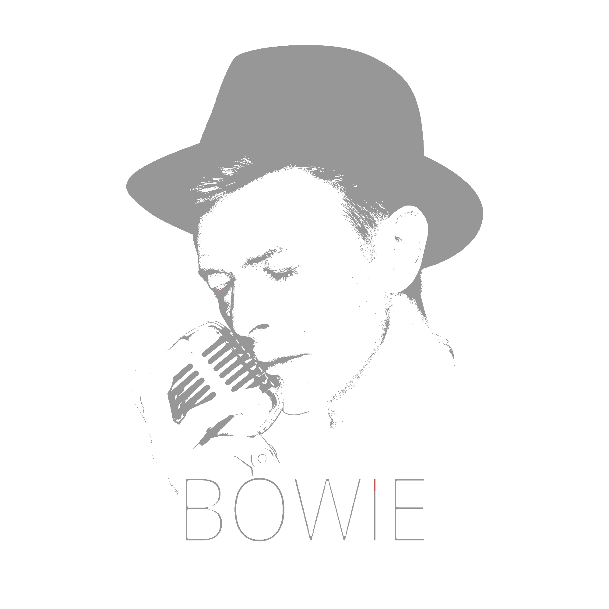 David Bowie Art Creation by Steve Stachini - Sublime Bowie 120cm x 120cm